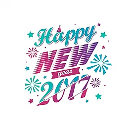 平面設計的新年背景