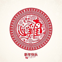 農(nóng)歷新年裝飾的圓形背景