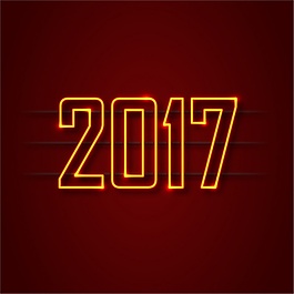 新年背景與閃亮2017