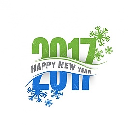 綠色和藍(lán)色新年背景