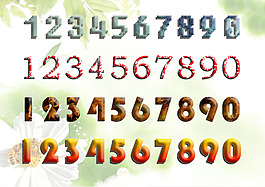 123数字艺术字