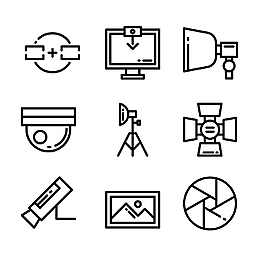 攝影元素圖標ICON