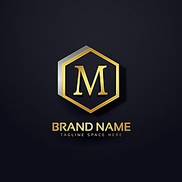 高级字母M标志设计