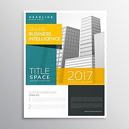 簡潔風格的現代商務宣傳冊模板設計