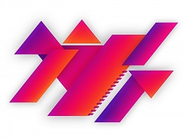 帶有網(wǎng)點(diǎn)效應(yīng)的閃亮抽象幾何元素。