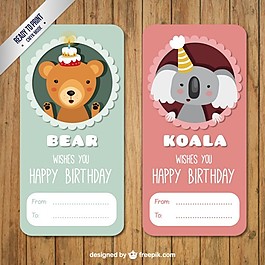 熊和考拉生日標簽包