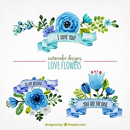 水彩花卉裝飾