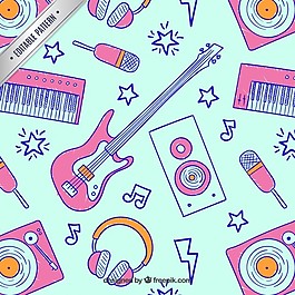 手繪音樂圖案