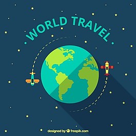 小型飛機在世界各地平面設計