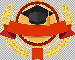 畢業(yè)主題元素圖標(biāo)免摳png透明圖層素材