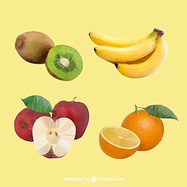 現(xiàn)實(shí)的多邊形水果