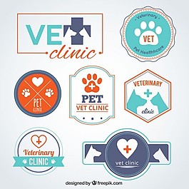 獸醫(yī)診所標志模板