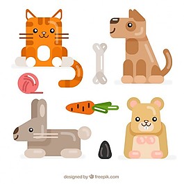 可愛的動物插圖