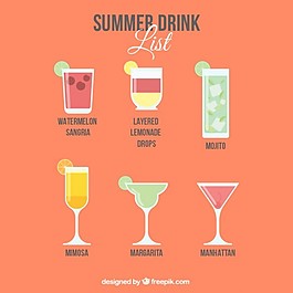 派對夏日飲品清單