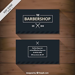 黑理發(fā)店的名片