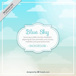 蓝色的天空背景