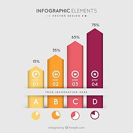 彩色統計infography
