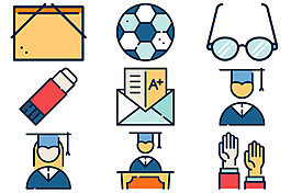 学校学院图标ICON