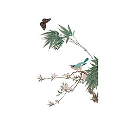 手繪小鳥樹枝元素