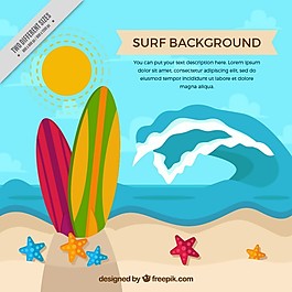 夏日海浪景觀