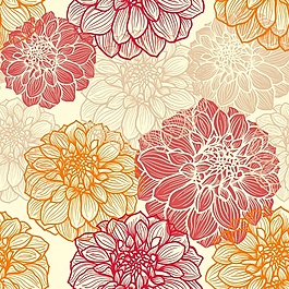彩色花卉圖案