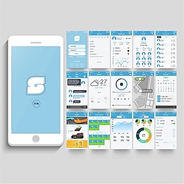 不同屏幕的移動應(yīng)用程序