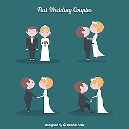 可愛的新婚夫婦