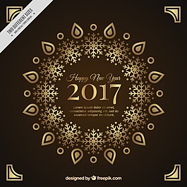 2017新年裝飾金背景