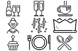 线性派对图标ICON