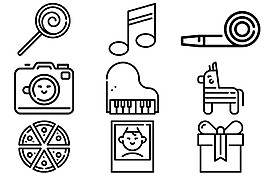 生日派对图标ICON