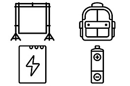 線性攝影元素圖標ICON