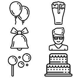 生日派对图标ICON