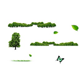 手繪清新大樹元素