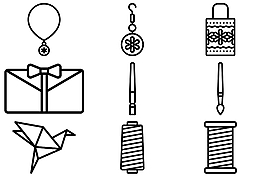 線性手工藝圖標ICON