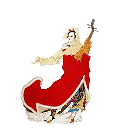 手繪卡通古代人物元素