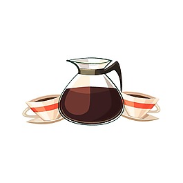 手绘咖啡元素