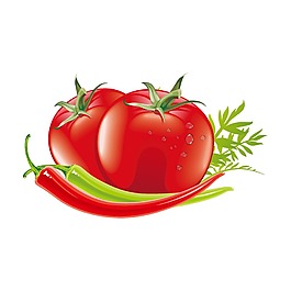 手繪新鮮蔬菜元素