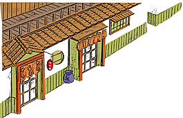 古典房屋插畫(huà)
