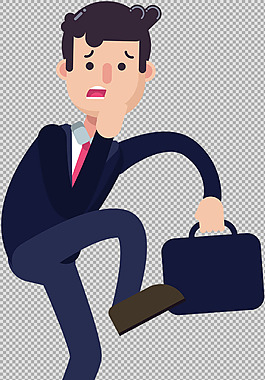 提包的商務(wù)男士免摳png透明圖層素材