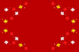 紅色鮮花邊框免摳png透明圖層素材