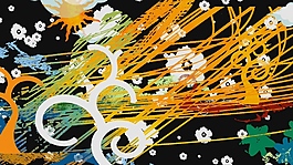 夏天的風(fēng)卡通轉(zhuǎn)場劃屏視頻素材