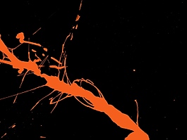 高清拍攝橙色液體快速噴濺視頻效果