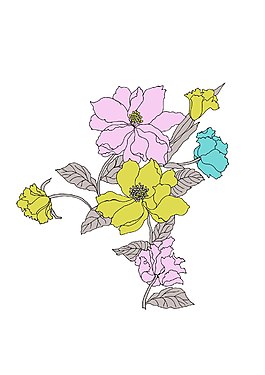 矢量藝術(shù)花紋圖案