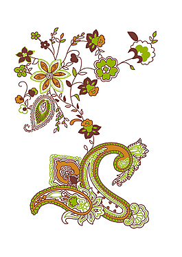 矢量經(jīng)典花紋圖案