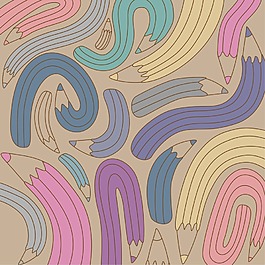 矢量鉛筆裝飾圖案