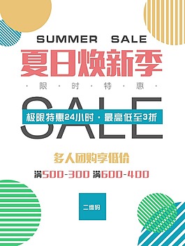 夏日煥新季海報