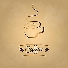復古咖啡商標