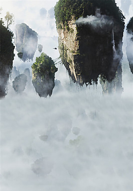 河山仙境H5背景