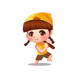 可爱女孩元素