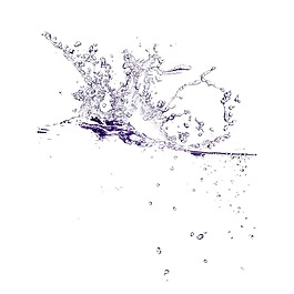 紫色水滴元素